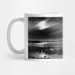 Storm approaching Brancaster Staithe, Norfolk, UK Mug